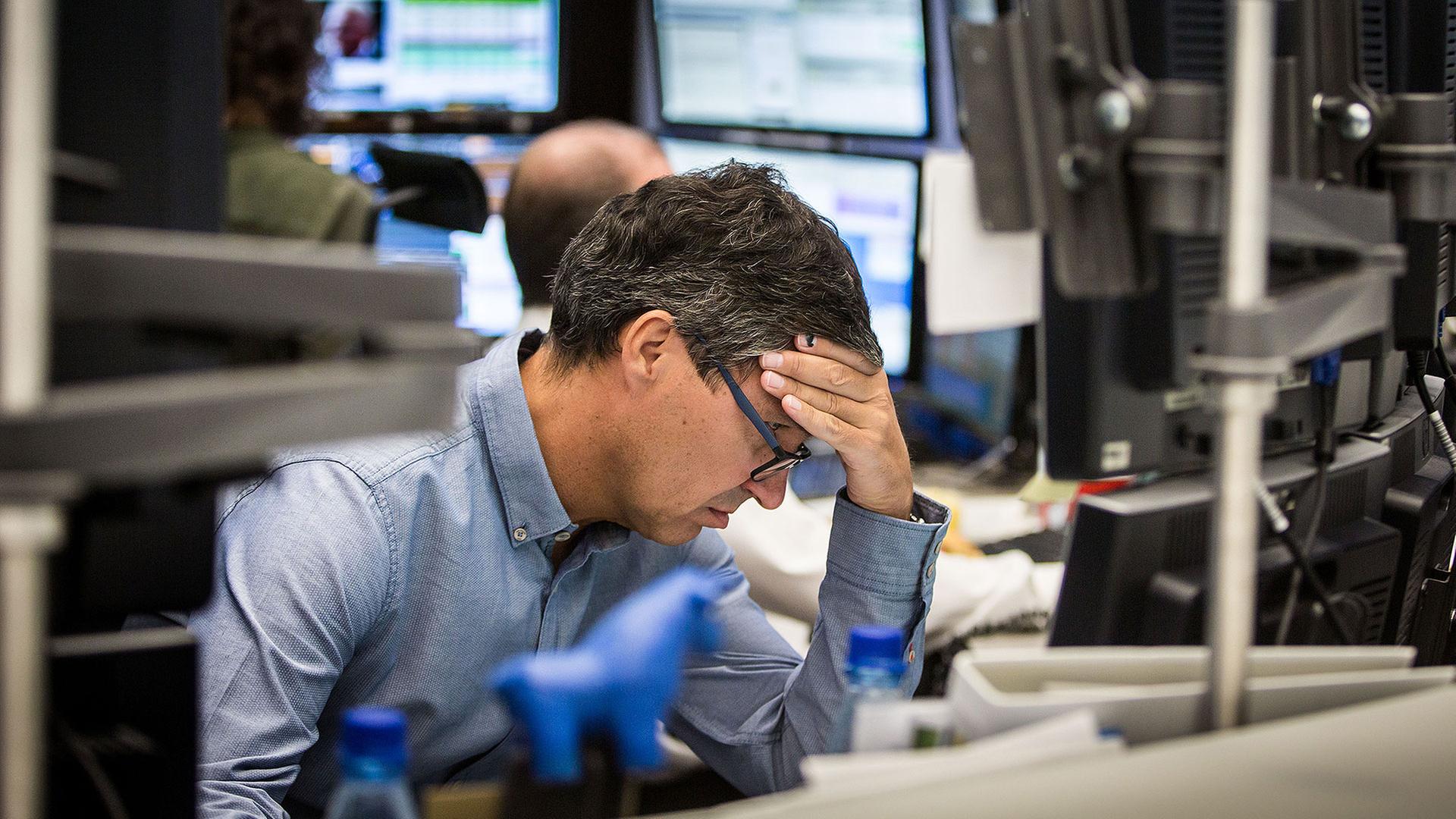 Händler an der Frankfurter Börse | 