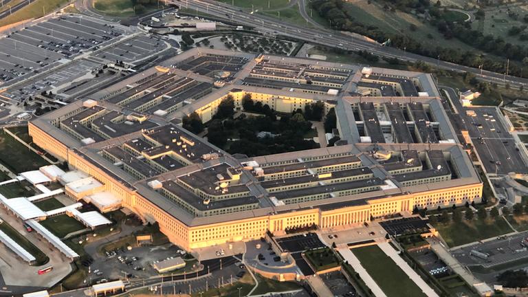 Luftaufnahme des Pentagon-Gebäudes, dem SItz des US-Verteidigungsministeriums