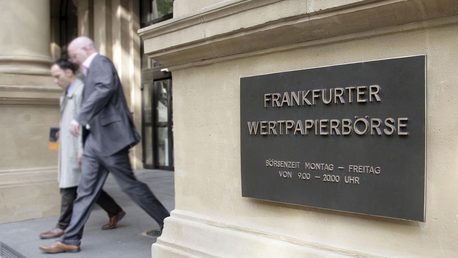 Ausgang der Frankfurter Börse | 
