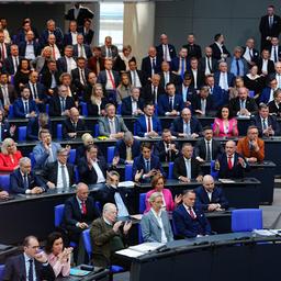 Blick auf die AfD-Fraktion im Bundestag.
