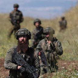 Israelische Soldaten trainieren auf den Golan-Höhen