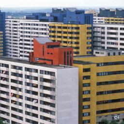 Plattenbauten im Märkisches Viertel in Berlin am 01.03.1985. (Quelle: IMAGO/Sven Simon)