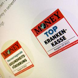 Abfotografierter Bildschirm zeigt Siegle von Focus-Money auf Krankenkassen-Webseite