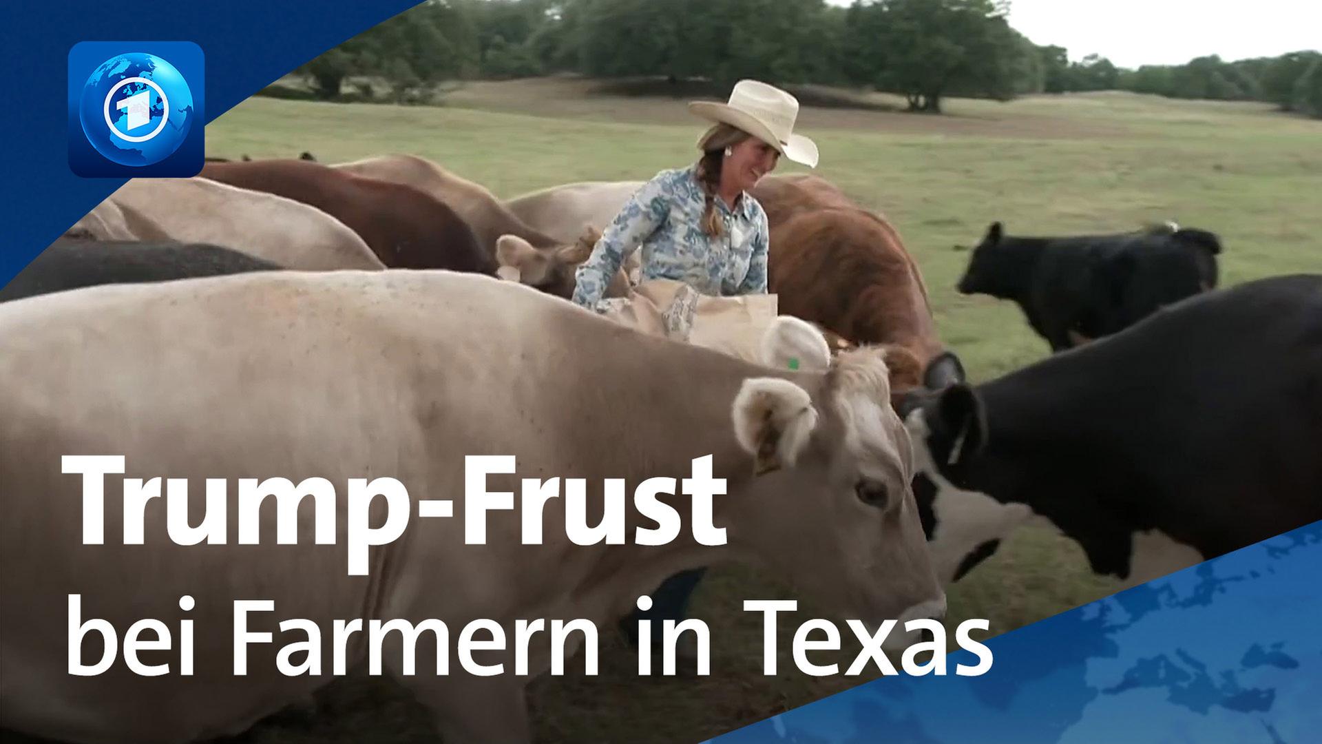 Eine Landwirtin in Texas, USA. | ARD-aktuell