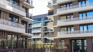 Neue Wohngebäude in München.