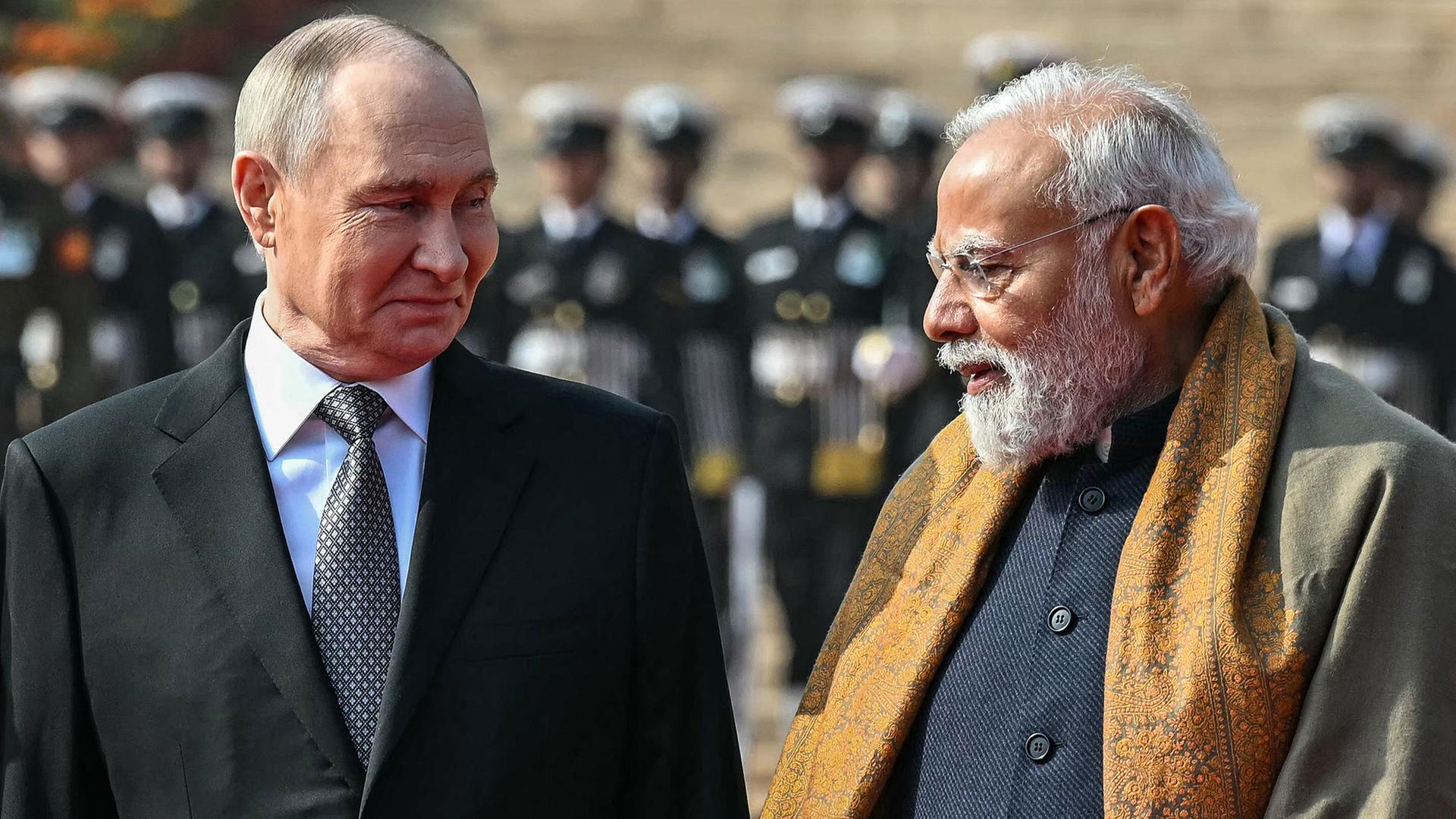 Wladimir Putin und Narendra Modi | AFP