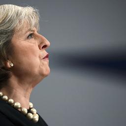 Theresa May spricht auf dem Tory-Parteitag