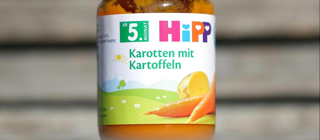 Hipp-Babybrei der von der Entführung betroffenen Sorte