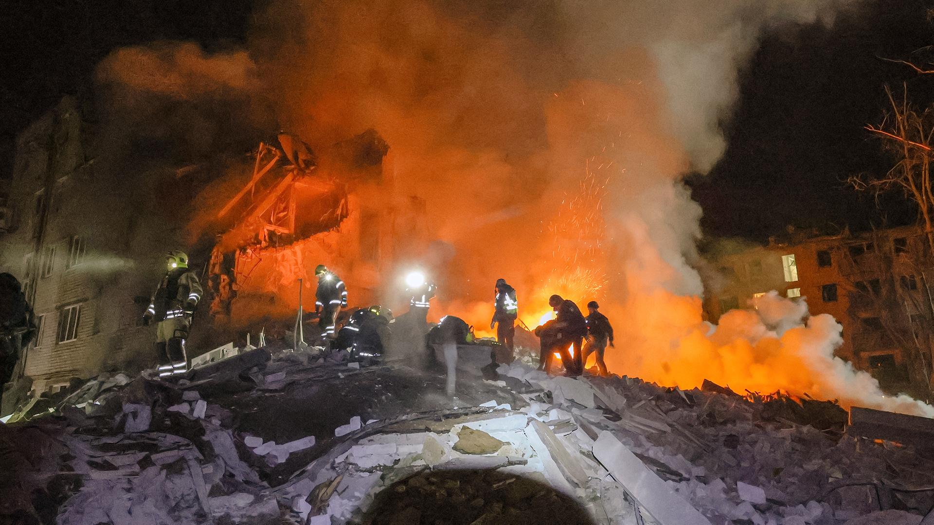 Tote nach massiven russischen Angriffen auf die Ukraine