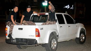 Freigelassene Justizvollzugsbeamte in Machala, Ecuador