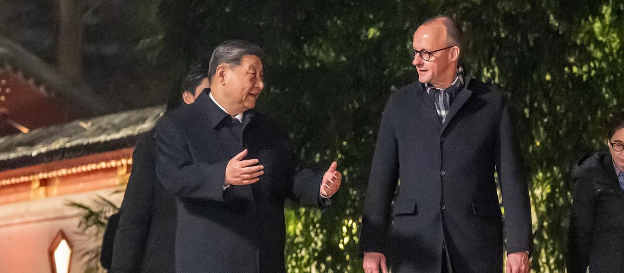 Friedrich Merz und Xi Jinping