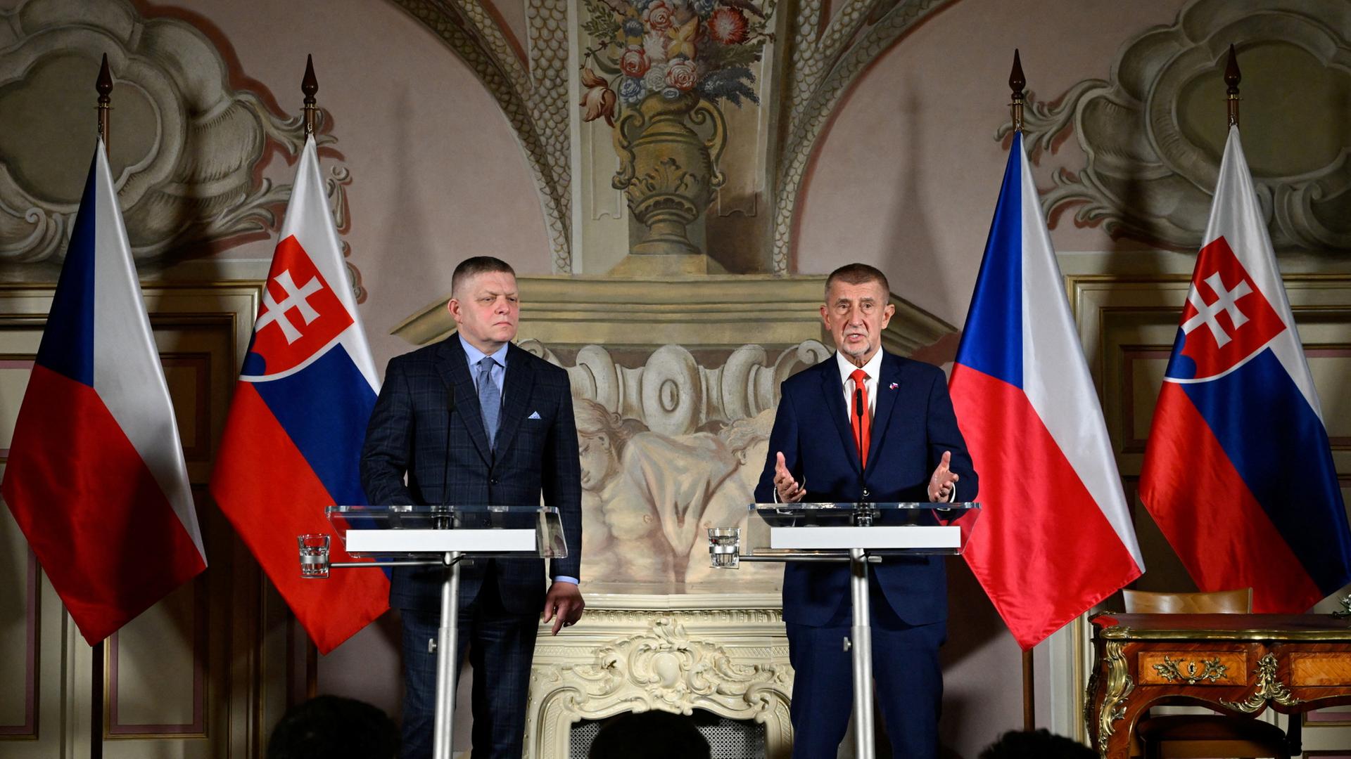 Robert Fico und Andrej Babis | REUTERS