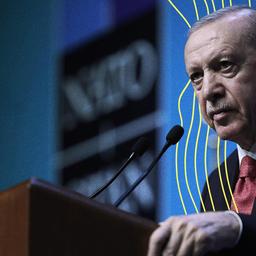 Der türkische Präsident Recep Tayyip Erdoğan beim 36. NATO-Gipfel