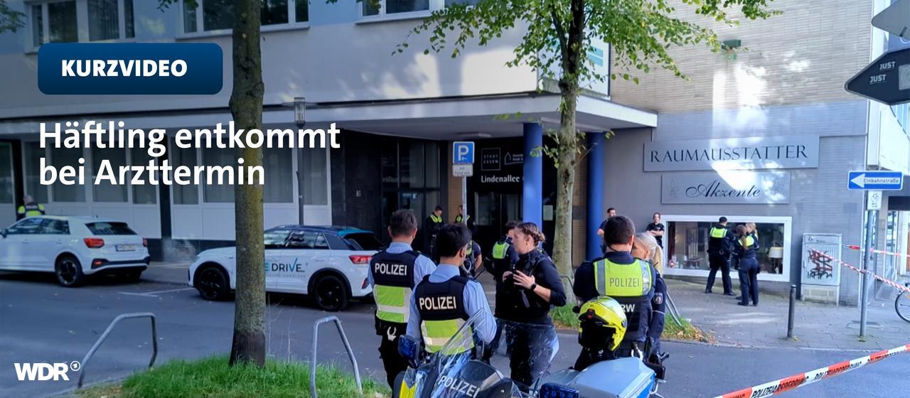 Häftling in Essen flieht nach Arztbesuch | Video | TN