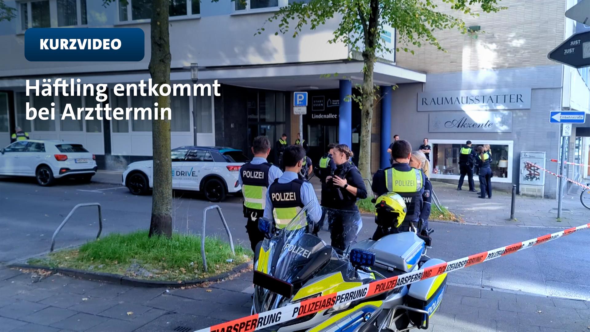 Häftling in Essen flieht nach Arztbesuch | Video | TN | WDR