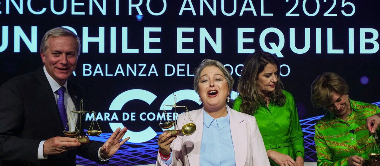 José Antonio Kast und Jeannette Jara