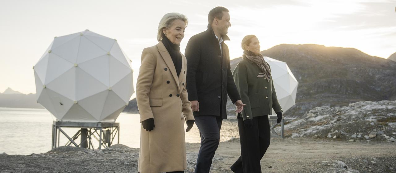Ursula von der Leyen, Jens-Fredrik Nielsen und Mette Frederiksen