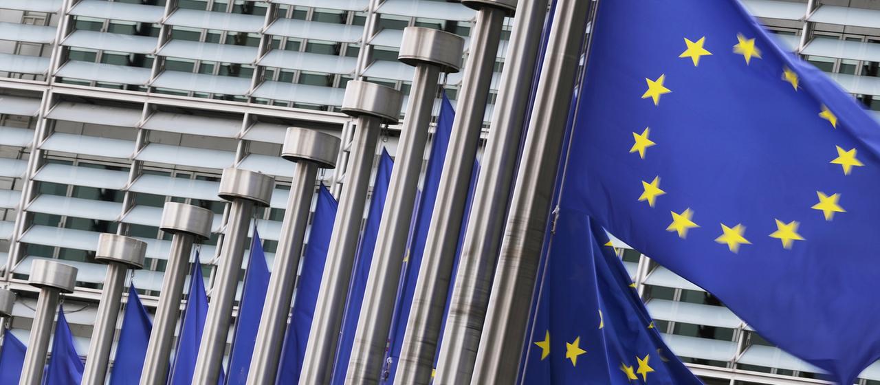 EU-Flaggen in Brüssel