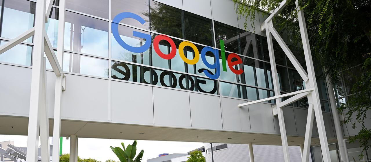 Google Firmensitz in Mountain View, Kalifornien