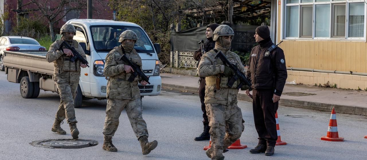Angehörige einer türkischen Spezialeinheit in Yalova (aufgenommen am 29.12.2025)
