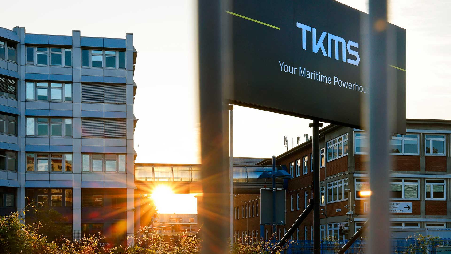 Das Verwaltungsgebäude von Thyssenkrupp Marine Systems (TKMS) | picture alliance/dpa