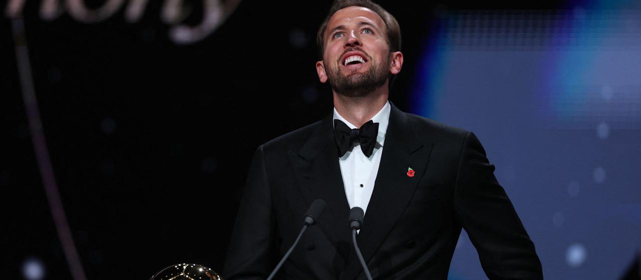 Harry Kane wurde in London mit dem Ballon d'Or ausgezeichnet.