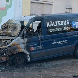 Kältebus der Berliner Stadtmission abgebrannt. (Quelle: privat)