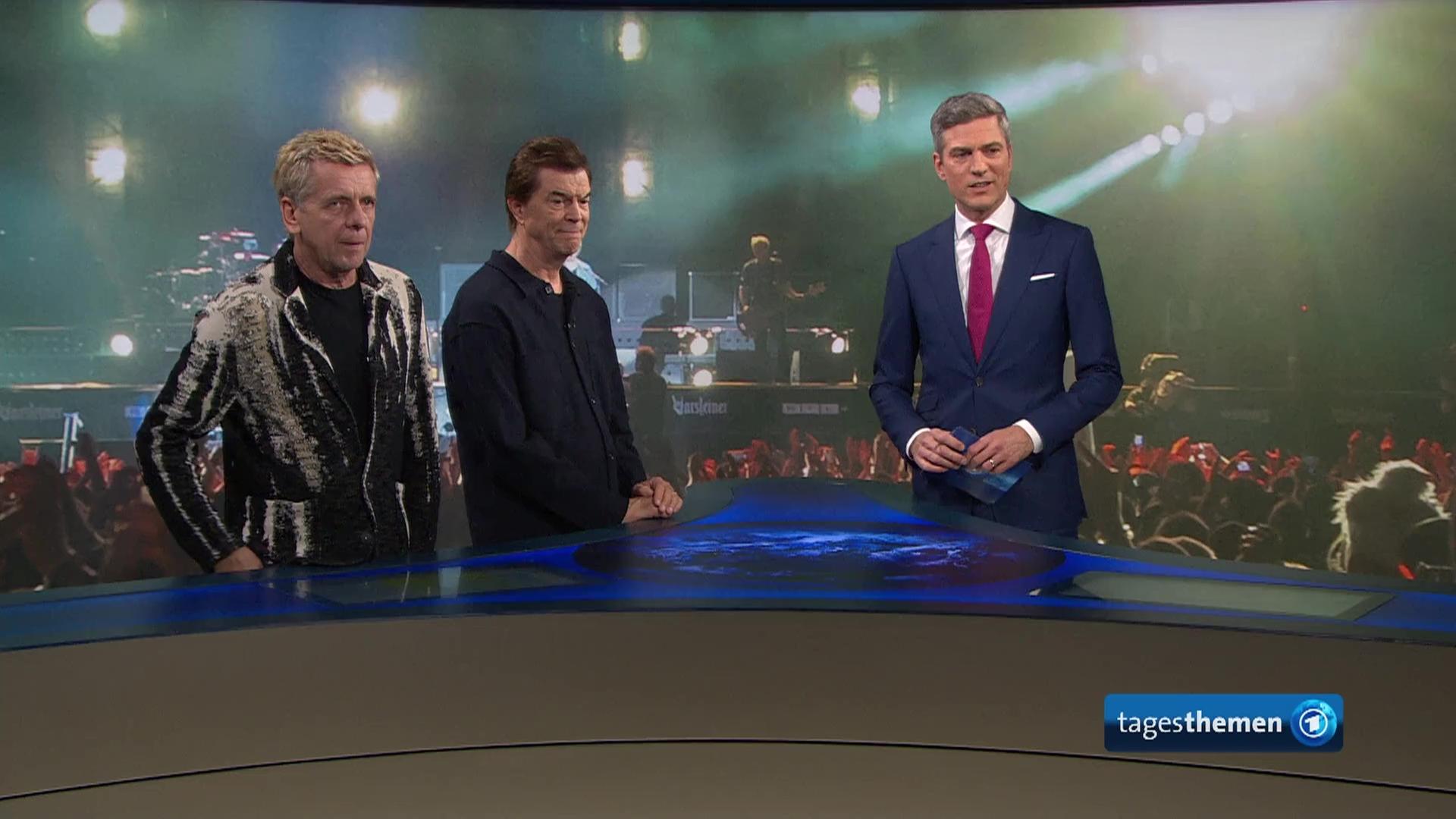 Sendungsbild Andi Meurer und Campino von den Toten Hosen tagesthemen 20.05.2026 | ARD-aktuell