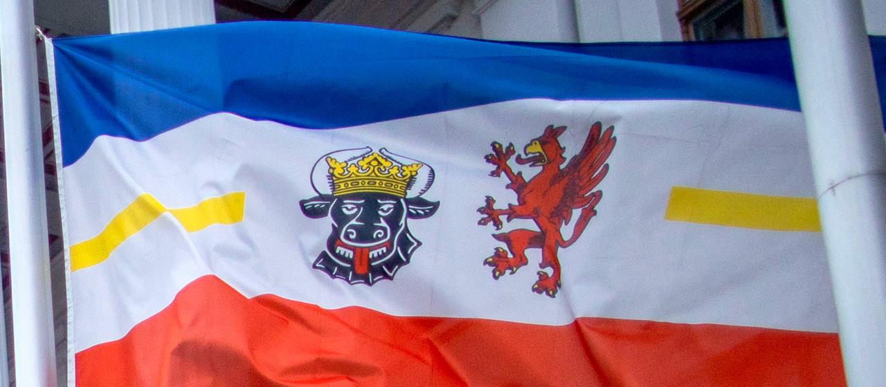 Fahne des Bundeslands Mecklenburg-Vorpommern