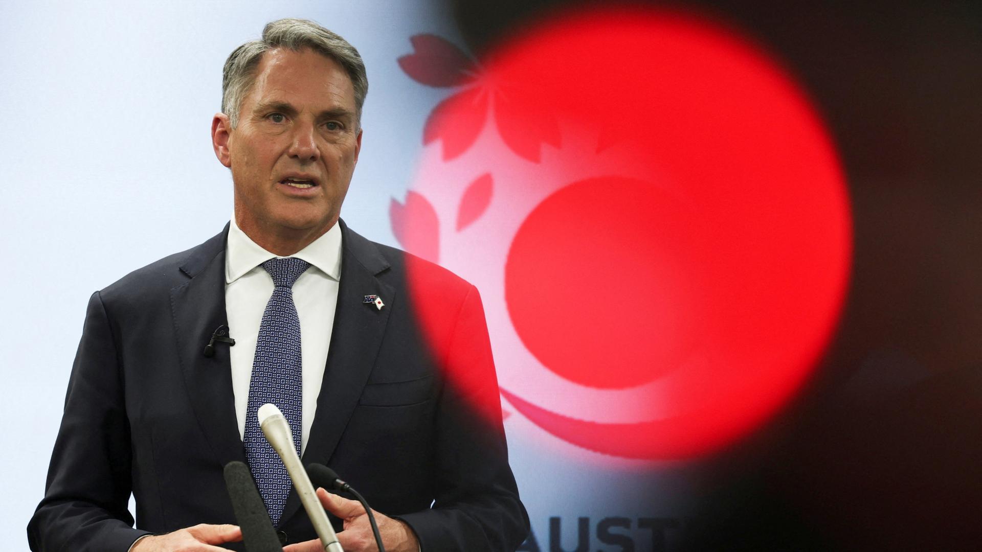 Australiens Vize-Premier Richard Marles bei einer Pressekonferenz | REUTERS