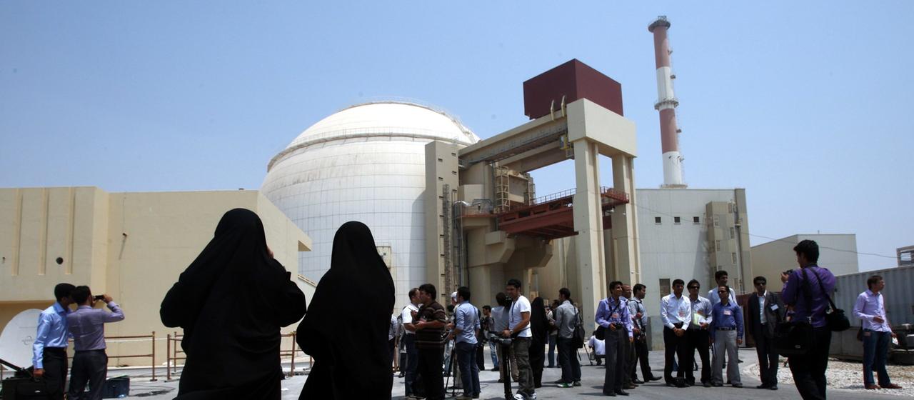Das Atomkraftwerk Buschehr im Iran.