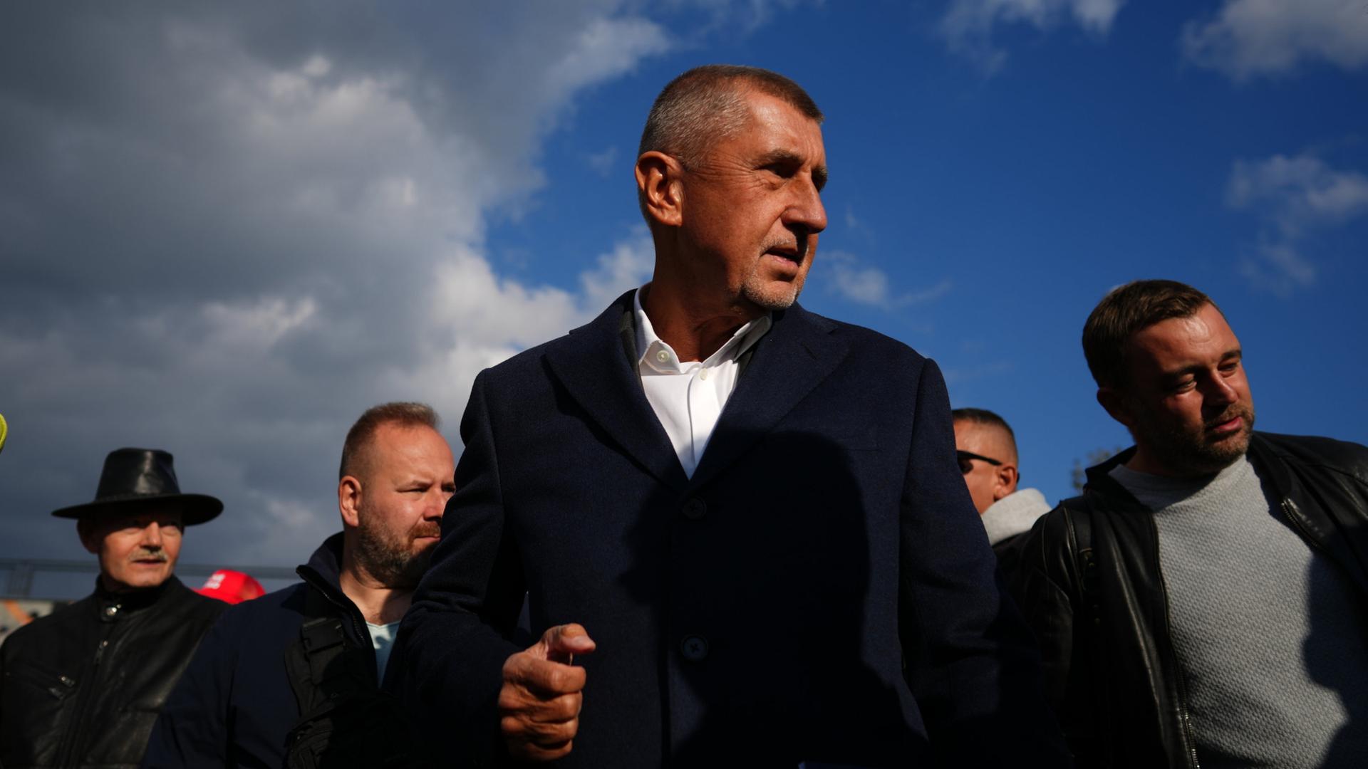 Babis spricht in Prag (Tschechien) zu Anhängern. | AP