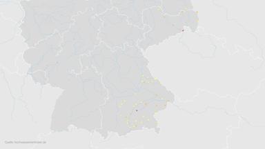 Hochwasserkarte (Stand 17.9.24, 10 Uhr)