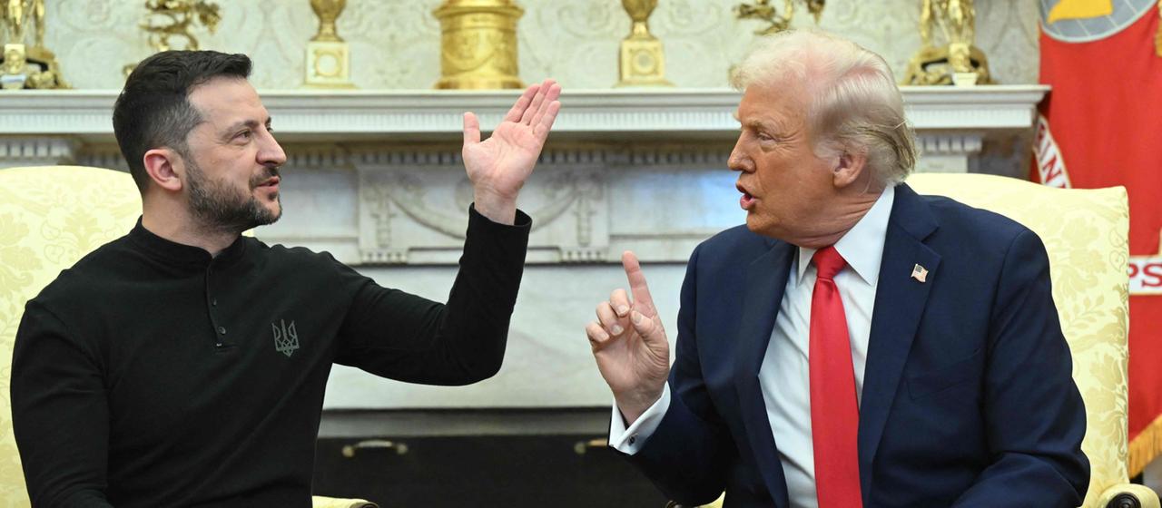 Wolodymyr Selenskyj und Donald Trump bei ihrem Treffen im Weißen Haus