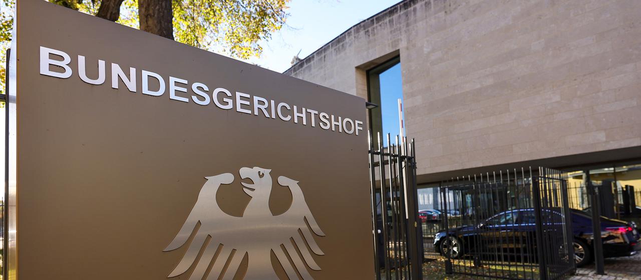 Außenansicht des Bundesgerichtshofs in Karlsruhe.