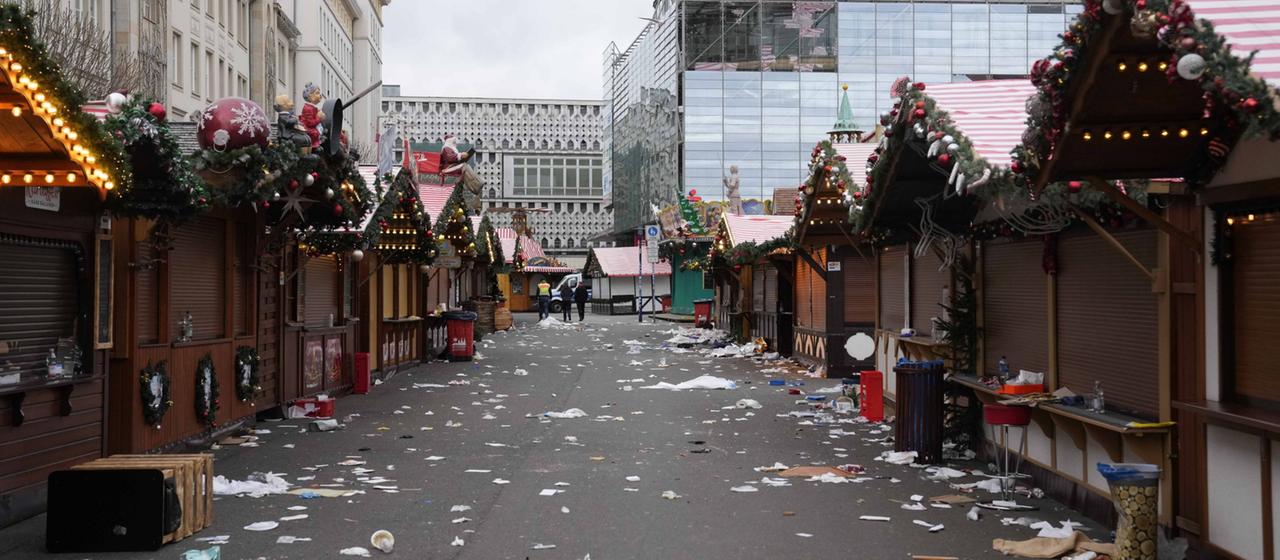 Der Weihnachtsmarkt in Magdeburg nach dem Attentat