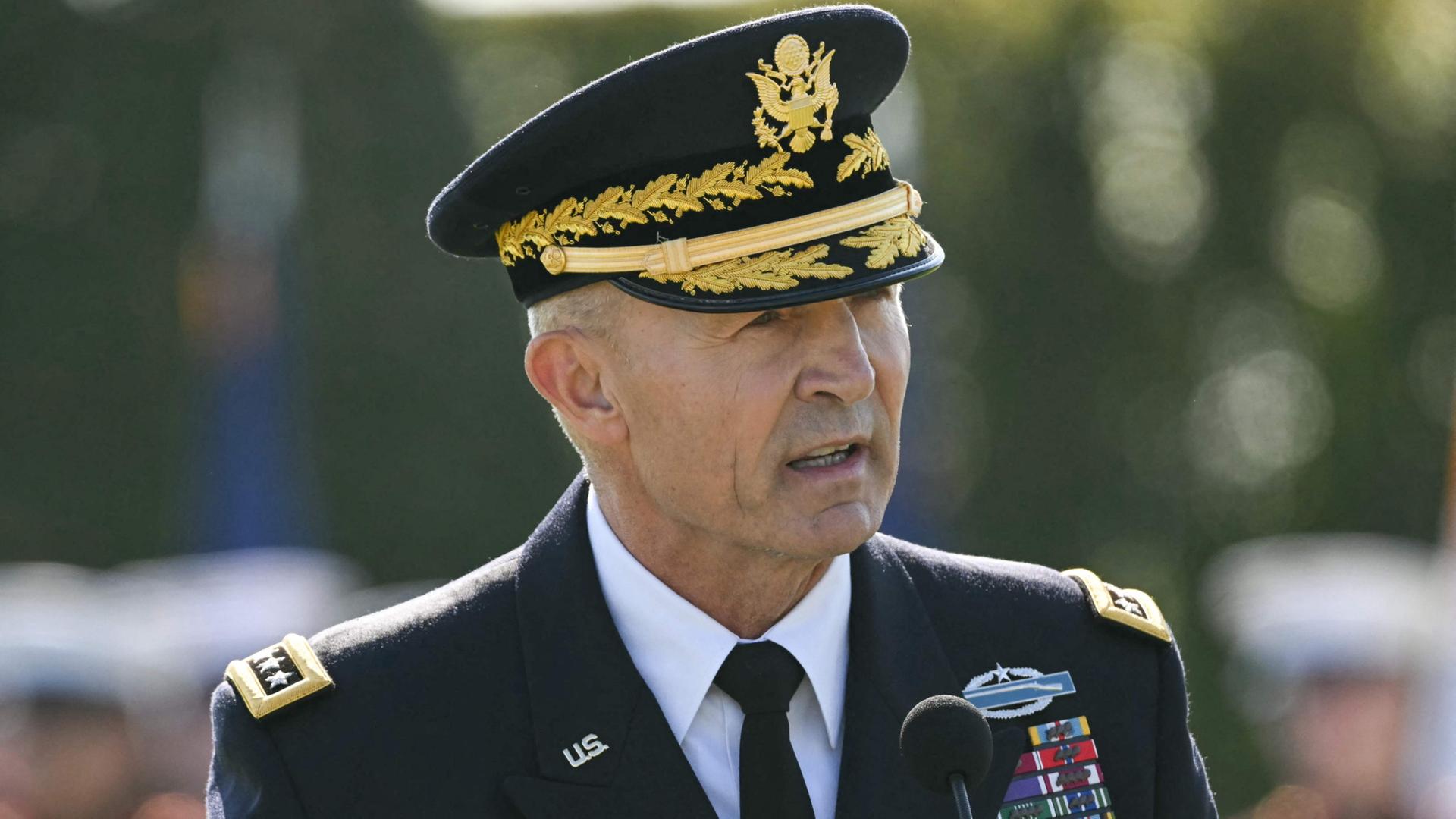 Randy George in Uniform. | Jim WATSON / AFP