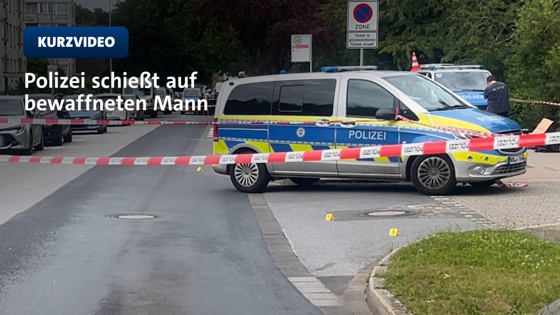 Polizei schießt auf bewaffneten Mann in Erkrath