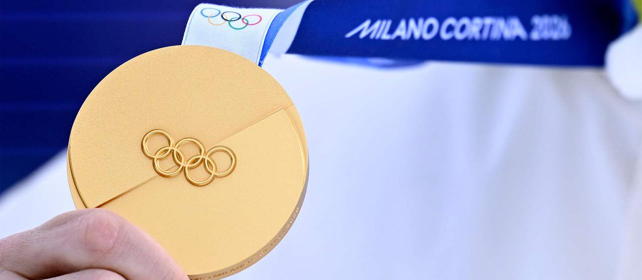 Goldmedaille der Olympischen Winterspiele 2026 Mailand-Cortina