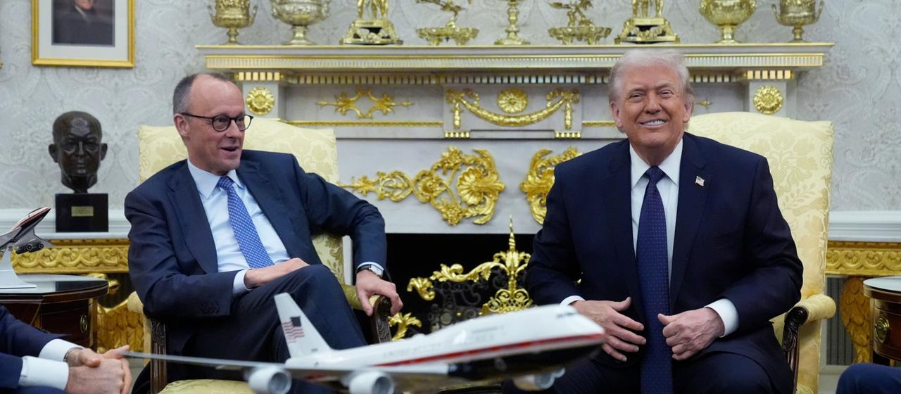 Donald Trump und Friedrich Merz im Weißen Haus