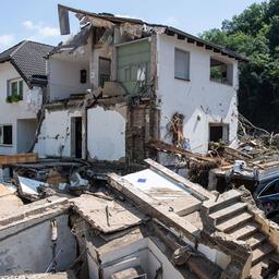 Ein komplett zerstörtes Haus in Marienthal im Ahrtal.