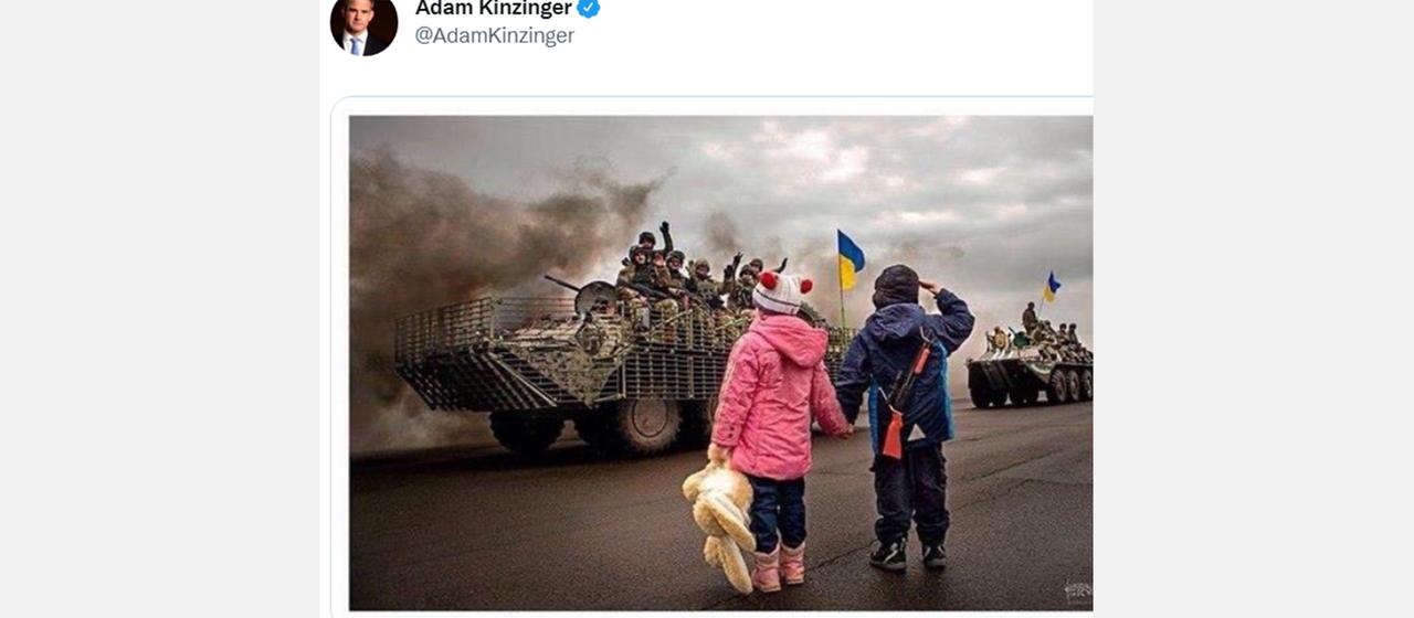 Screenshot eines Twitter-Posts von Adam Kinzinger