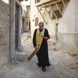 Ein christlicher Geistlicher in Syrien