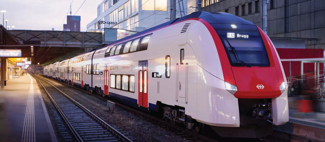  Visualisierung des neuen Doppelstockzuges von Siemens Mobility für den SBB