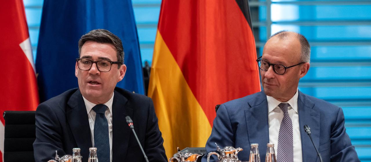 Andy Burnham und Friedrich Merz