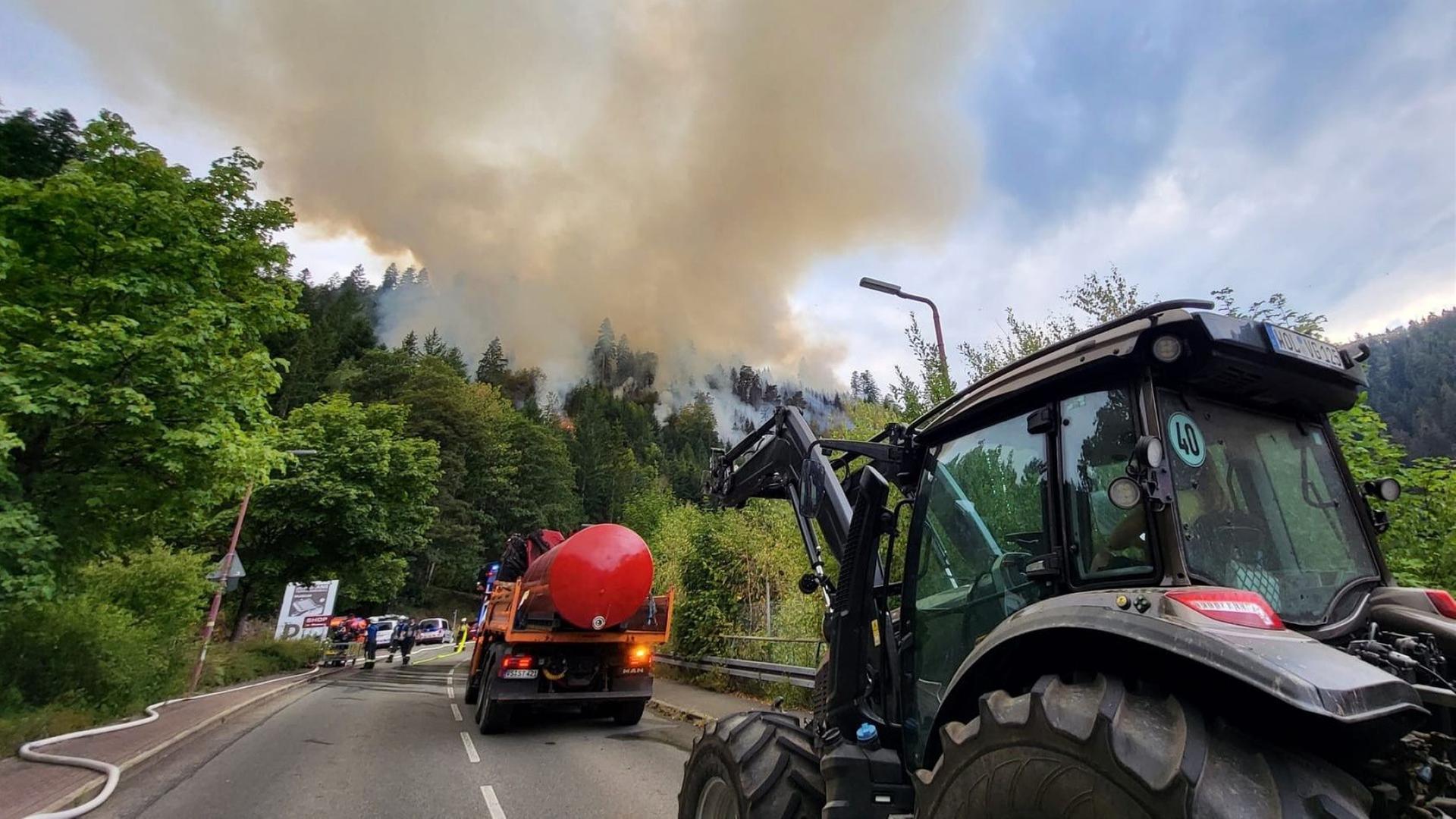Waldbrand in Schramberg im Schwarzwald | Christian Klemm/Blaulichtreport 