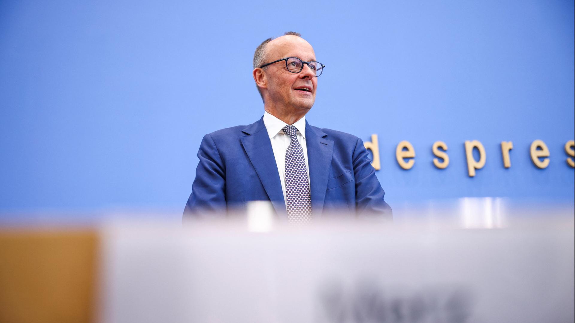 Kanzler Merz in der Bundespressekonferenz | REUTERS