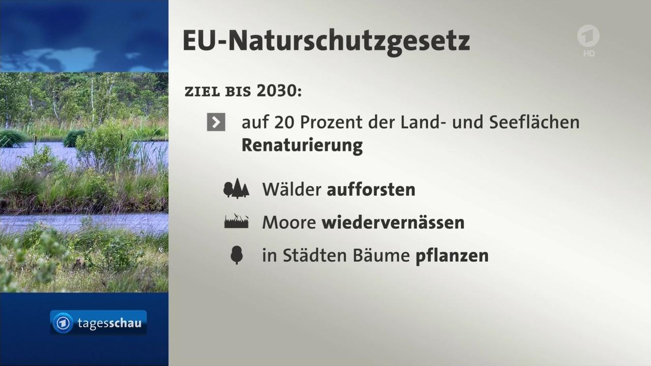 Einigung auf EU-Gesetz zum Naturschutz | tagesschau.de
