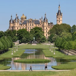 Blick auf das Schweriner Schloss.