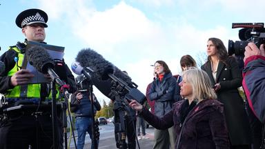 Pressekonferenz der Polizei in Huntingdon